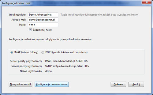 Konfiguracja konta e-mail w Mozilla Thunderbird