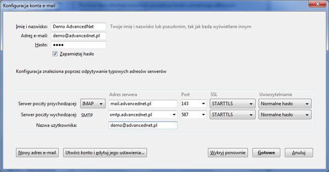 Konfiguracja konta e-mail w Mozilla Thunderbird