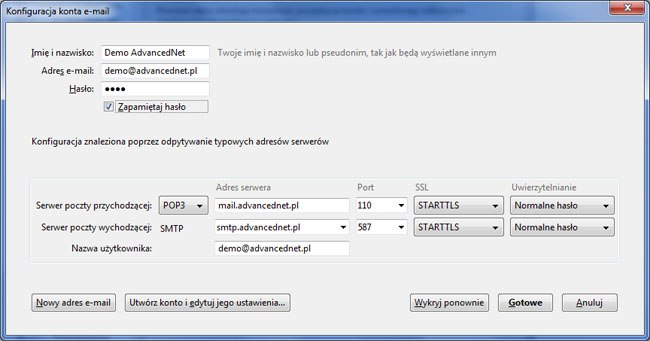Konfiguracja konta e-mail w Mozilla Thunderbird