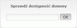Sprawdzanie dostępności domeny